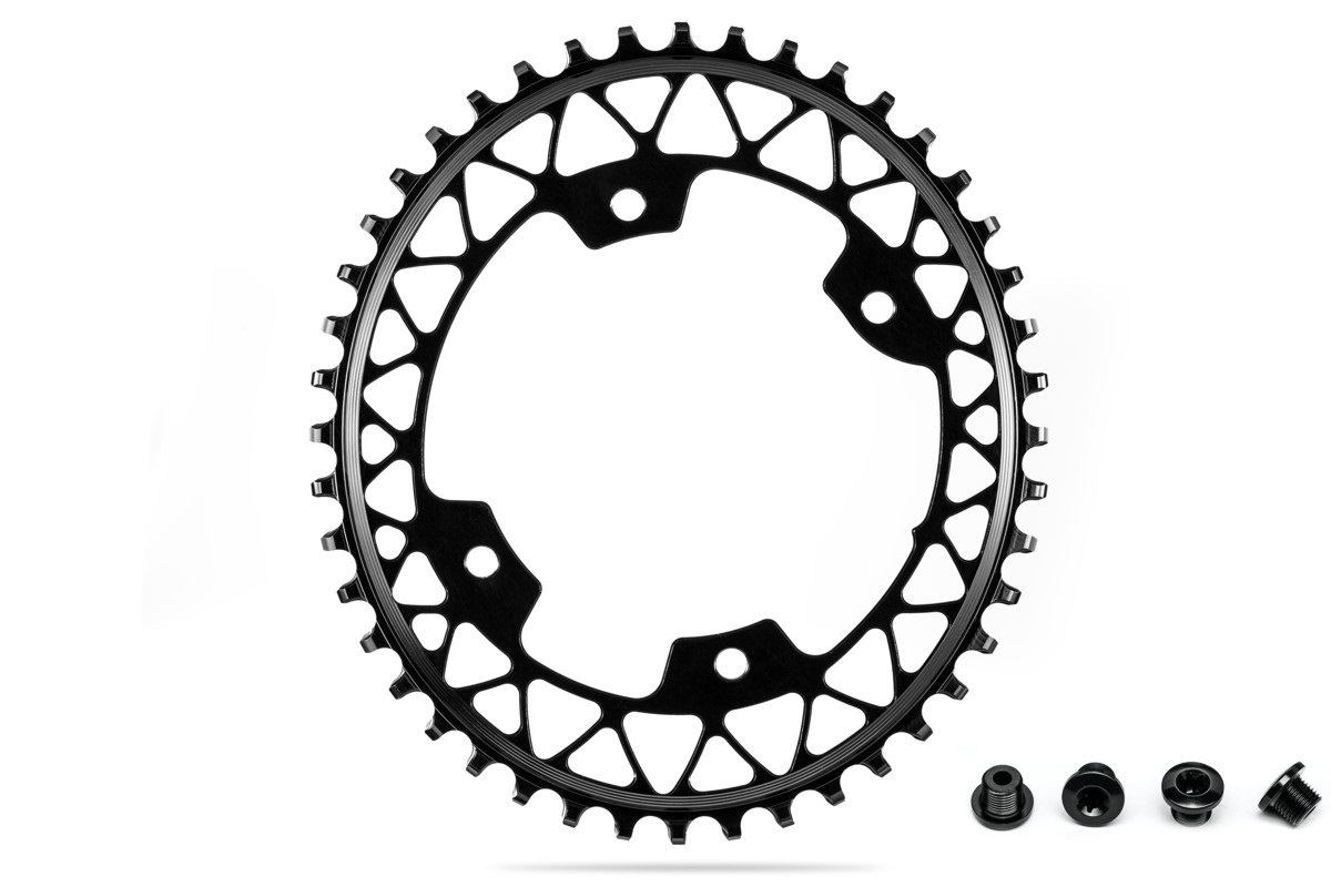 アブソリュートブラック Gravel 1x OVAL 1100/4BCD(シマノ4アーム用)