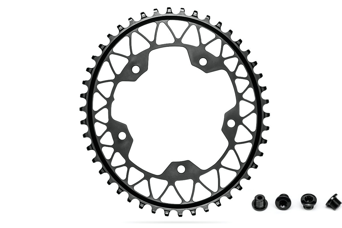 アブソリュートブラック Gravel 1x OVAL 110/5BCD（5アームコンパクト用）