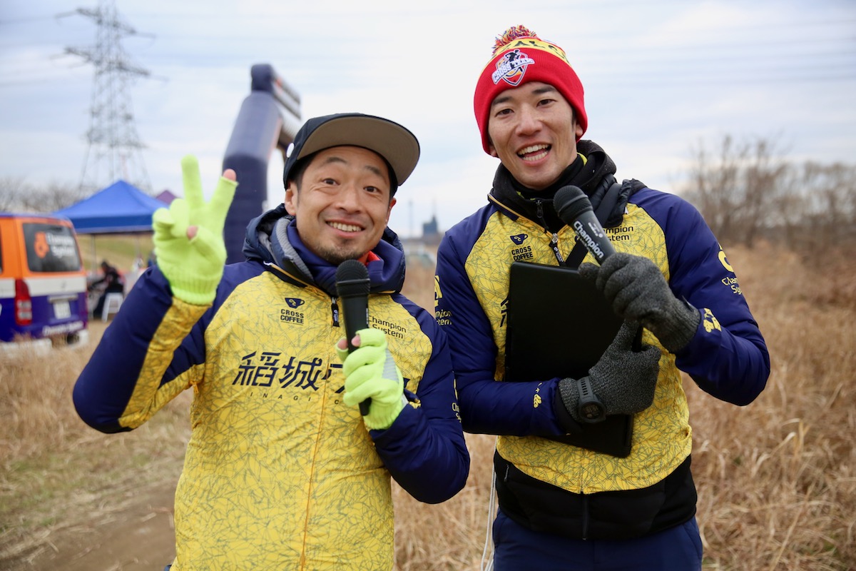 レースを盛り上げてくれたMCのお二人。団長のレースMCは結構珍しい?