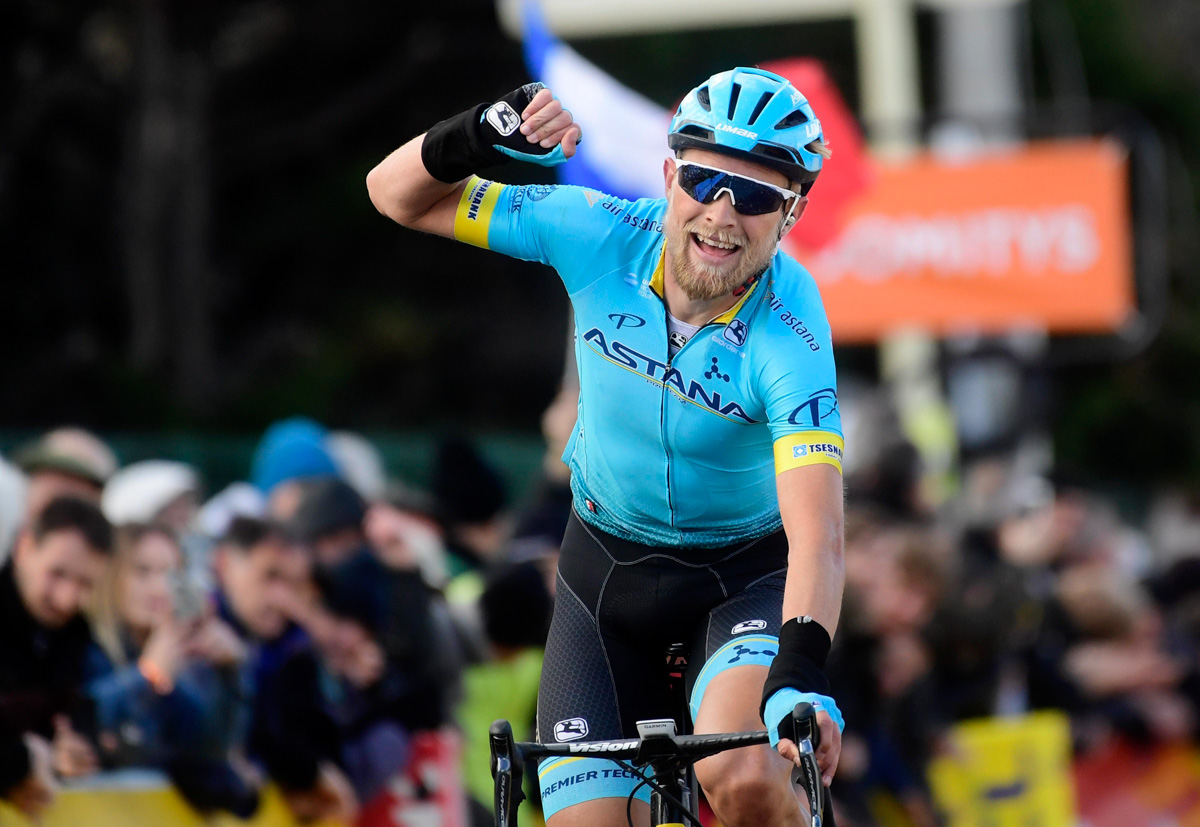 今シーズン初勝利を飾ったマグナス・コルトニールセン(デンマーク、アスタナ)
