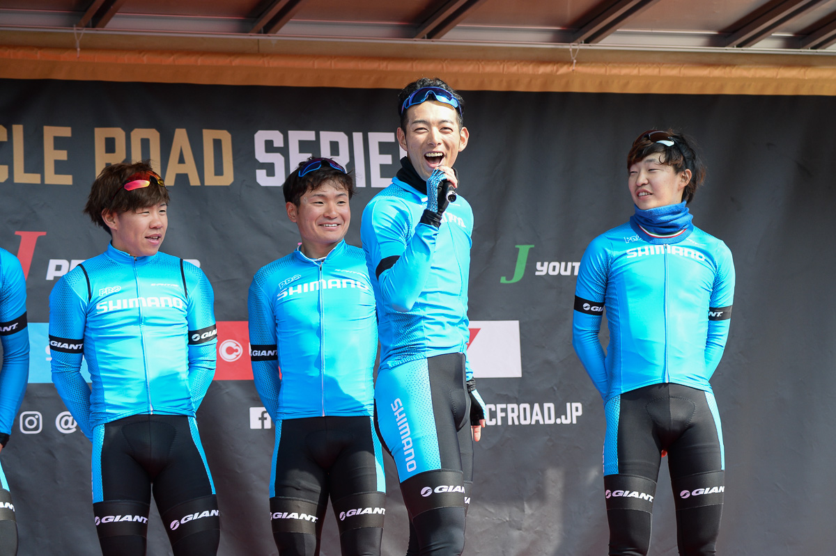 「シマノレーシングのナカータです!」2019年JPT開幕戦のチームプレゼンテーションで