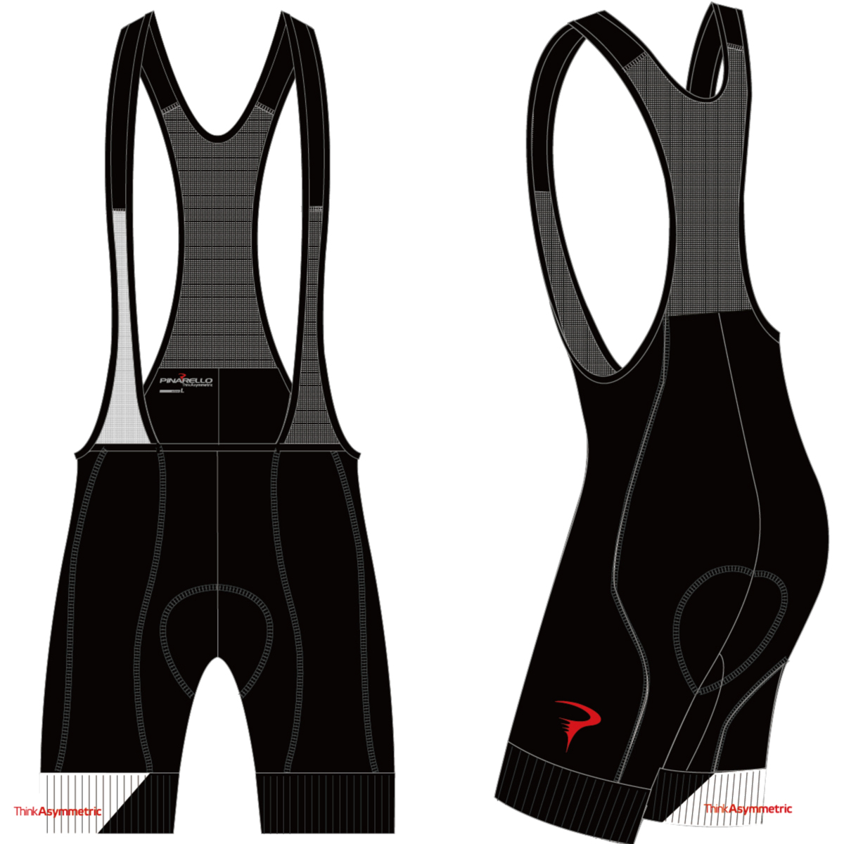 ピナレロ Dual Gripper Bibshorts（Think Asymmetric）