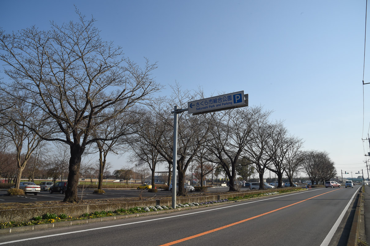 第3ステージ28km地点 中間スプリントポイントとなるさくら市総合公園