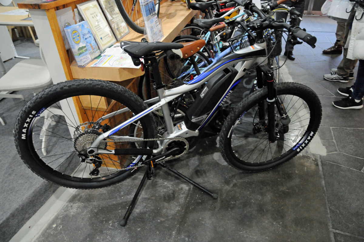 Eバイクもレンタル可能。ヤマハのYPJシリーズはクロスバイクタイプやロードバイクタイプ、MTBタイプとあらゆるモデルが用意されている