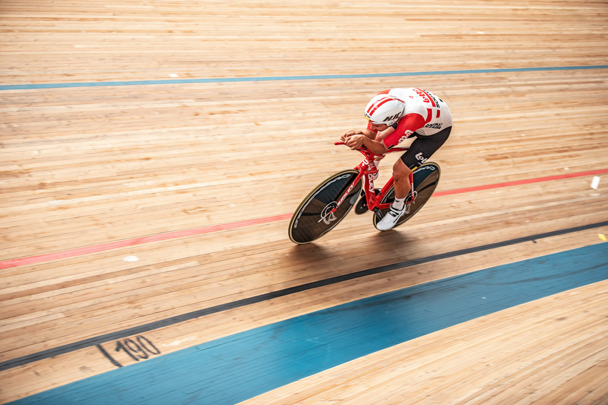 55.089kmの新記録を打ち立てたヴィクトール・カンペナールツ（ベルギー、ロット・スーダル）