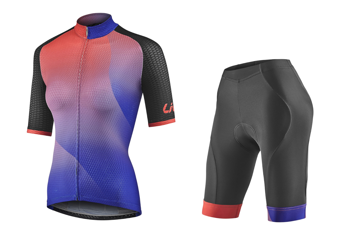 LIV MIRAGE SS JERSEY & SHORTS(コーラル・ブルー)