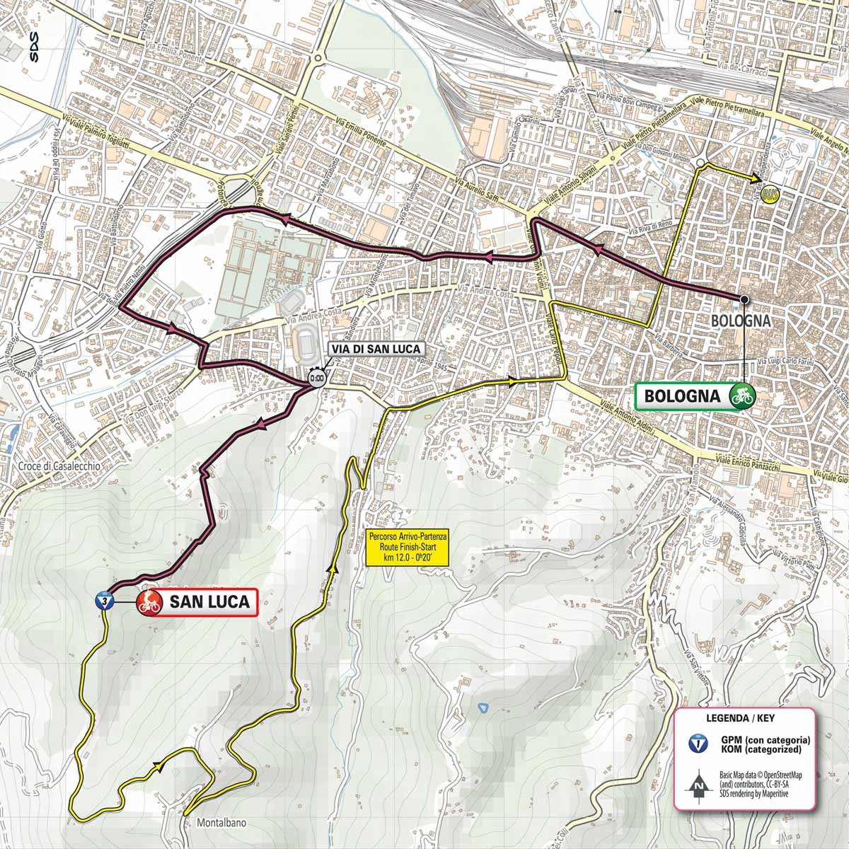 5月11日 土 第1ステージ ボローニャ ボローニャ サンルーカ 8km 個人tt Cyclowired