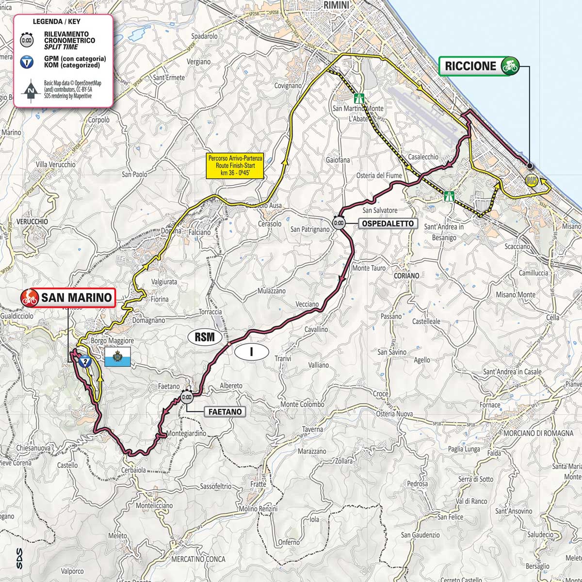5月19日(日)第9ステージ リッチオーネ〜サンマリノ 34.8km(個人TT)☆☆☆☆