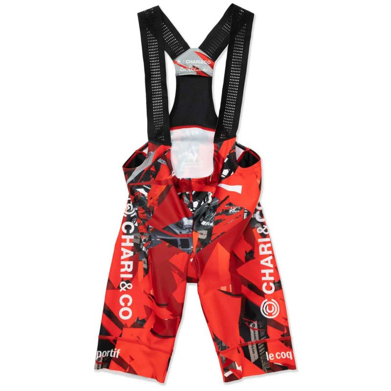 ルコックスポルティフ×チャリアンドコー TEAM BIB PANTS（RED）