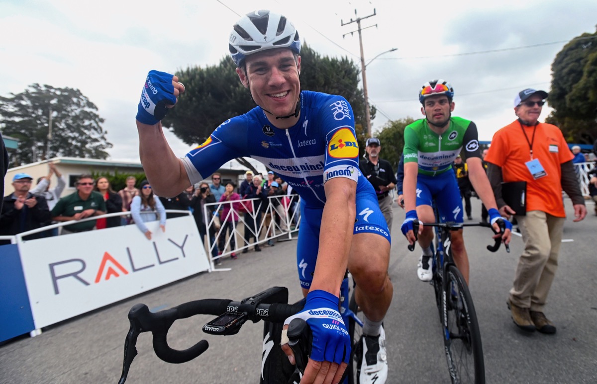 チームにステージ3連勝をもたらしたファビオ・ヤコブセン(オランダ、ドゥクーニンク・クイックステップ)