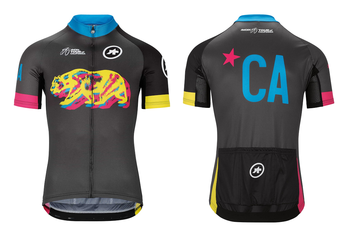 アソス TOUR OF CALIFORNIA LIMITED EDITION JERSEY（ネオン）