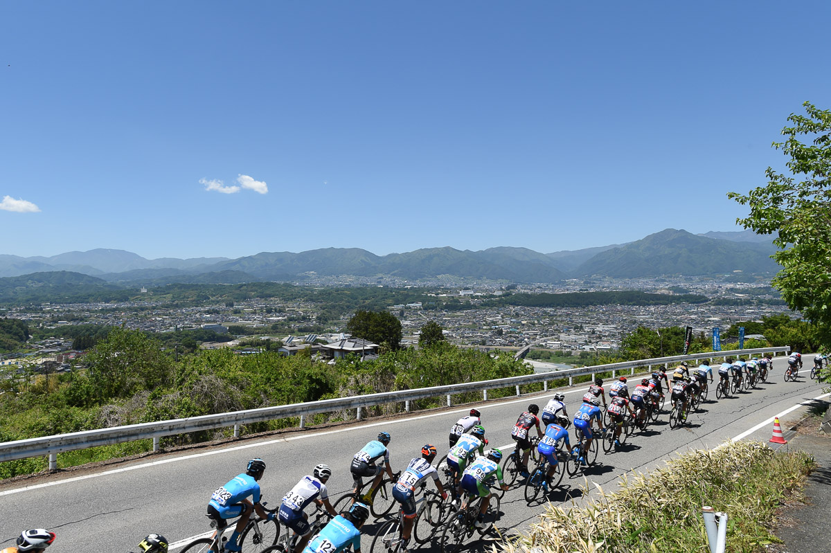 2019年大会の南信州ステージ　眼下に飯田市街が広がる