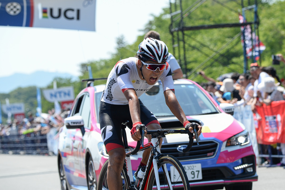 石橋学(チームブリヂストンサイクリング)が9位でフィニッシュ。個人総合で日本人最上位となる7位に。