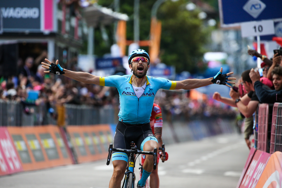 ステージ初優勝を飾ったダリオ・カタルド（イタリア、アスタナ）