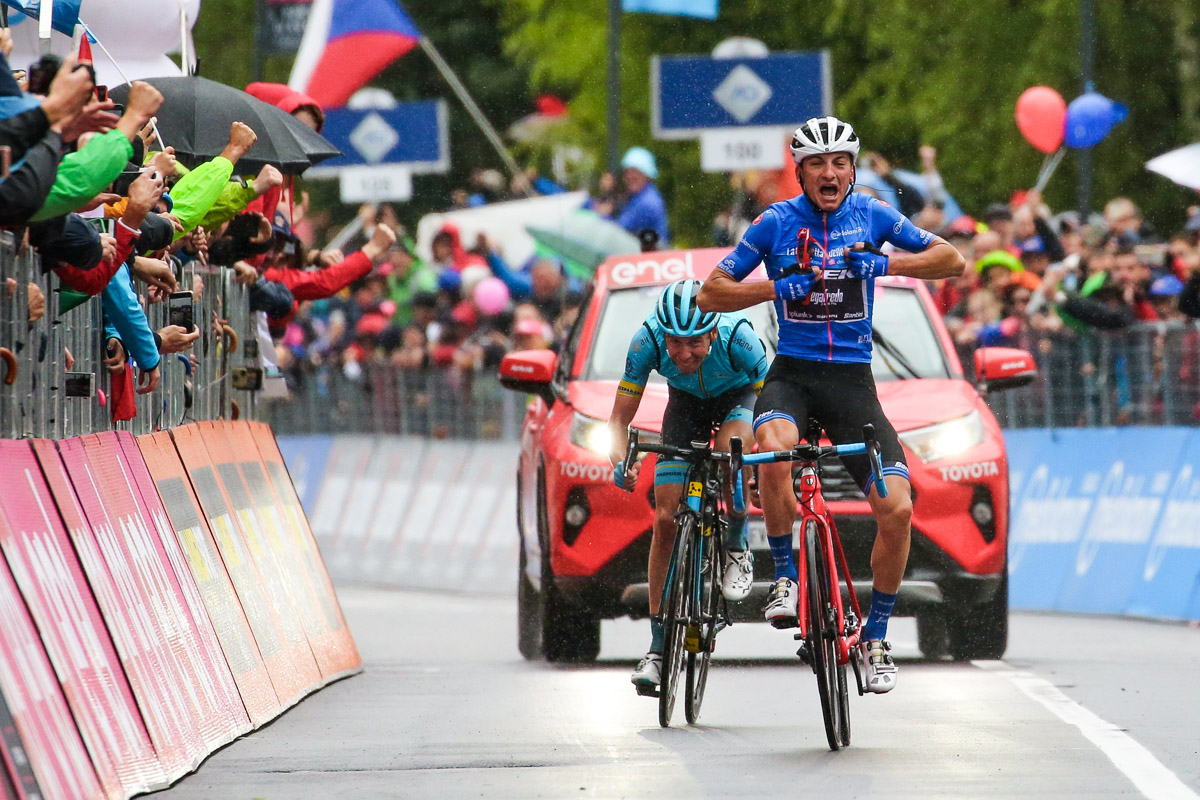2019年ジロ・デ・イタリアで山岳賞とステージ1勝を挙げたジュリオ・チッコーネ（イタリア、トレック・セガフレード）