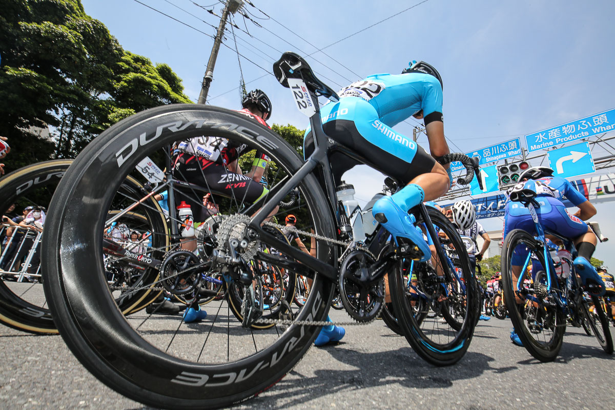 TOJ東京ステージは60mmディープリムのホイールを使用