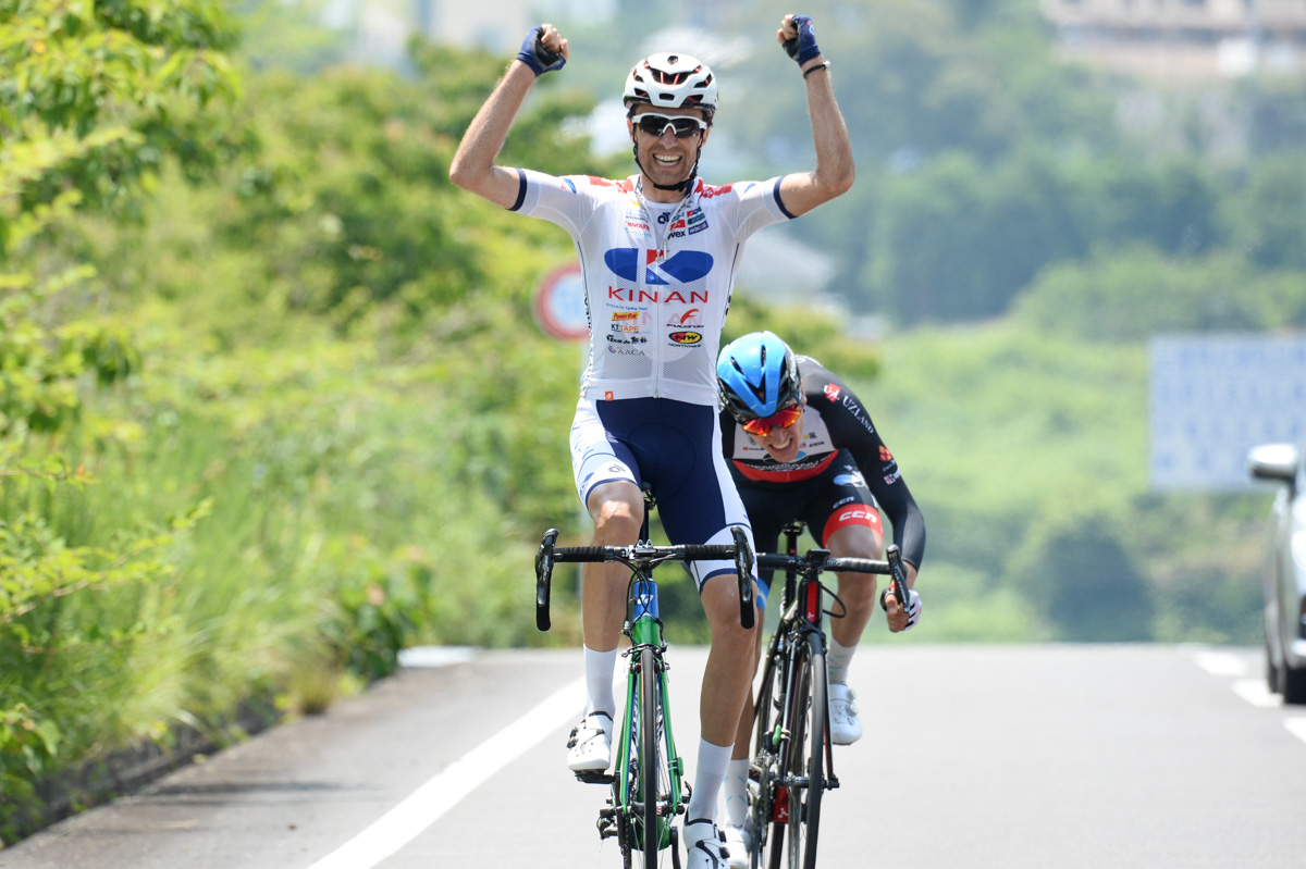 熊野第2ステージで優勝したトマ・ルバ（キナンサイクリングチーム）