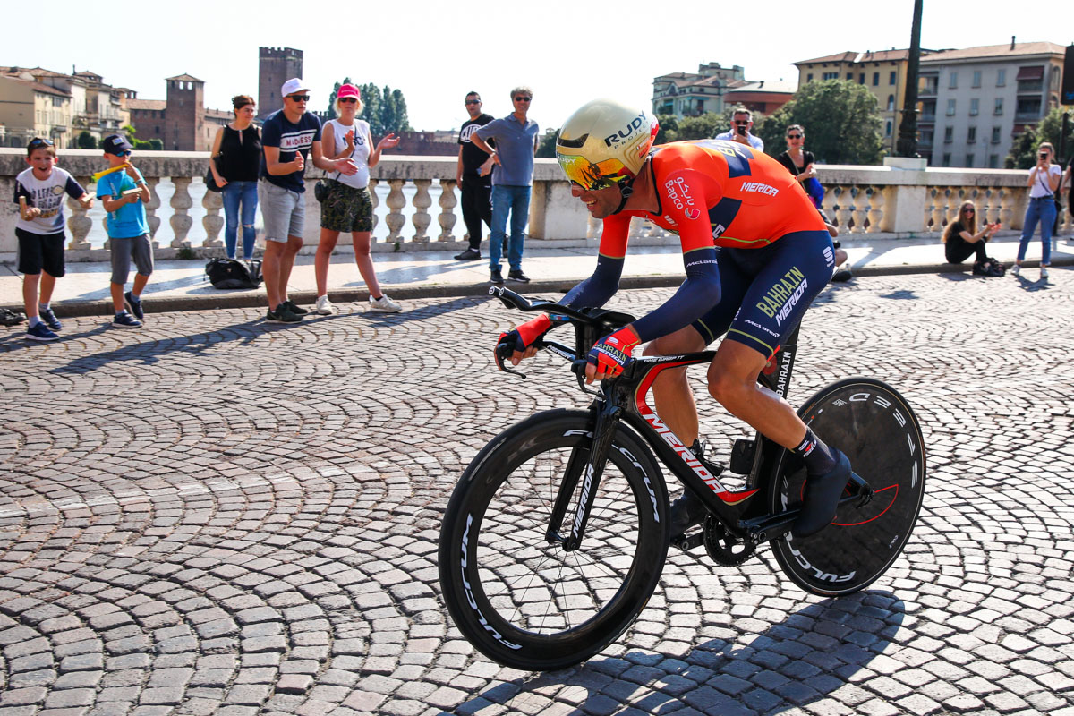 ログリッチェを上回るステージ9位に入ったヴィンチェンツォ・ニバリ（イタリア、バーレーン・メリダ）