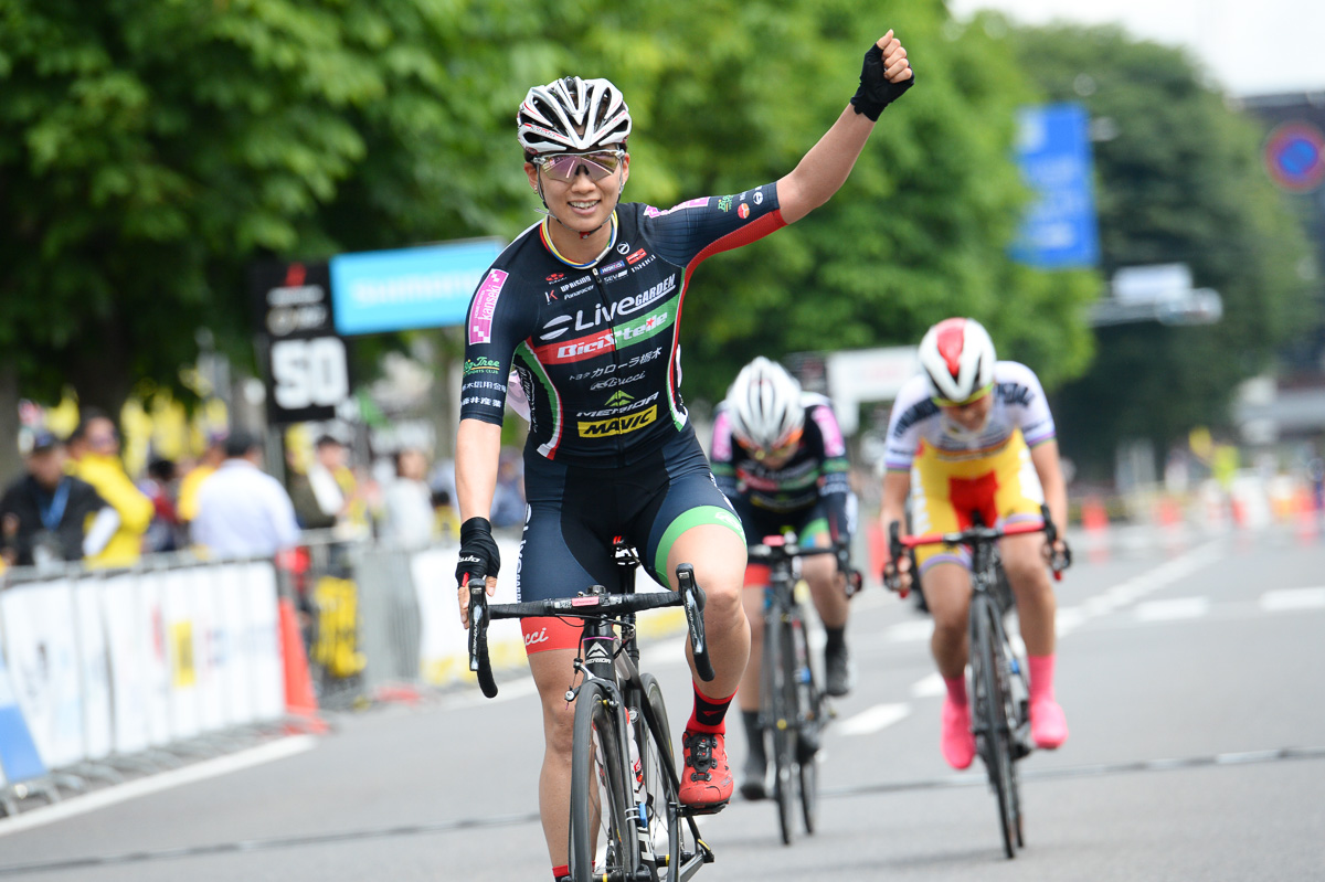 女子 吉川美穂(Live GARDEN BICI STELLE)が優勝