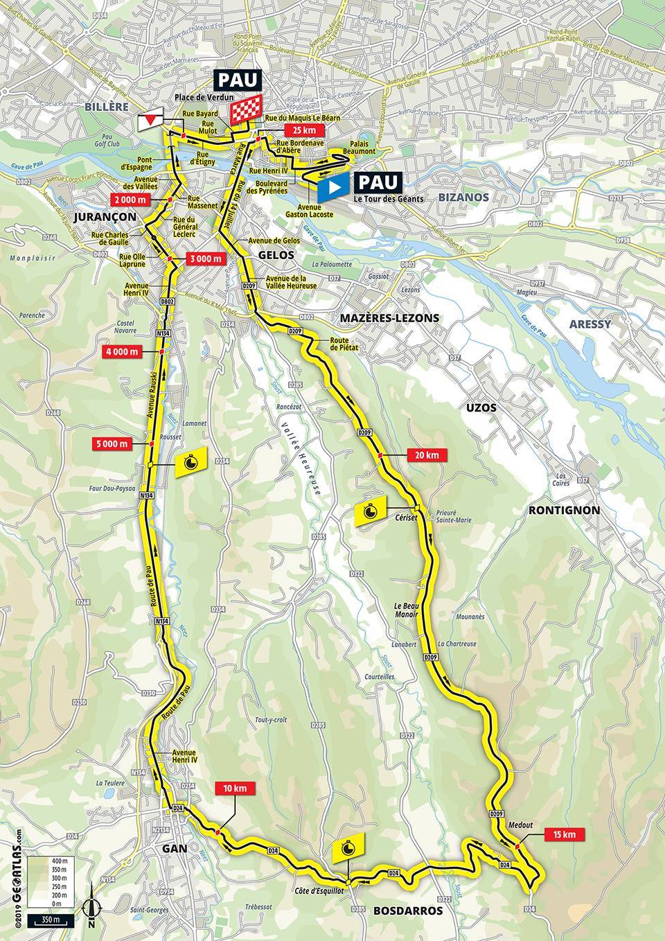 7月19日（金）第13ステージ　ポー〜ポー　27.2km（個人TT）