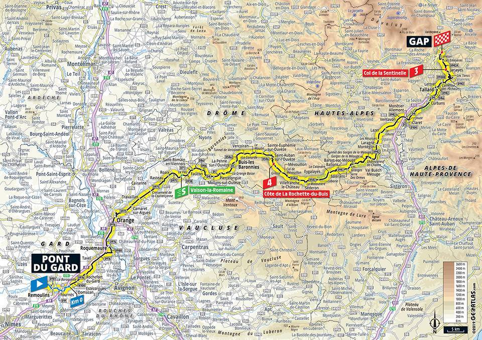 7月24日（水）第17ステージ　ポン・デュ・ガール〜ギャップ　200km