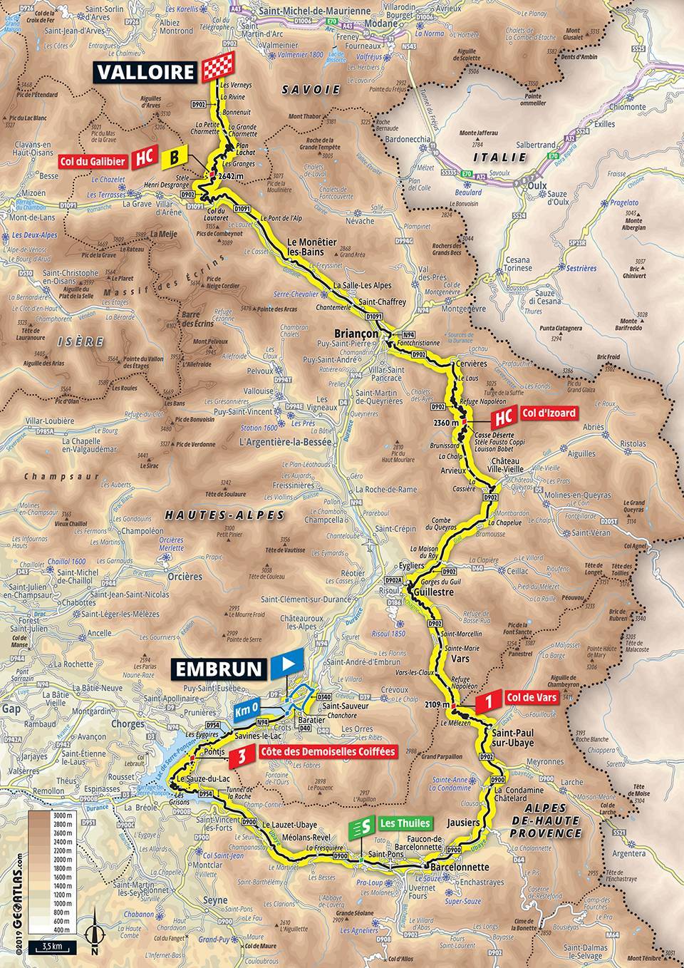 7月25日（木）第18ステージ　アンブラン〜ヴァロワール　200km