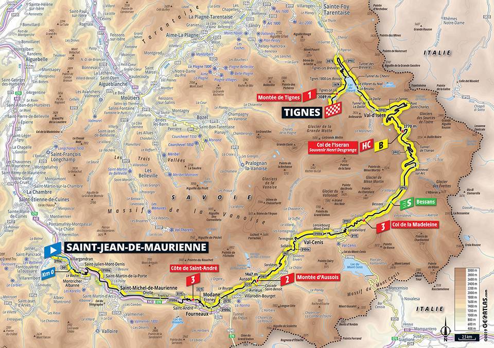 7月26日（金）第19ステージ　サン・ジャン・ド・モーリエンヌ〜ティニュ　126.5km