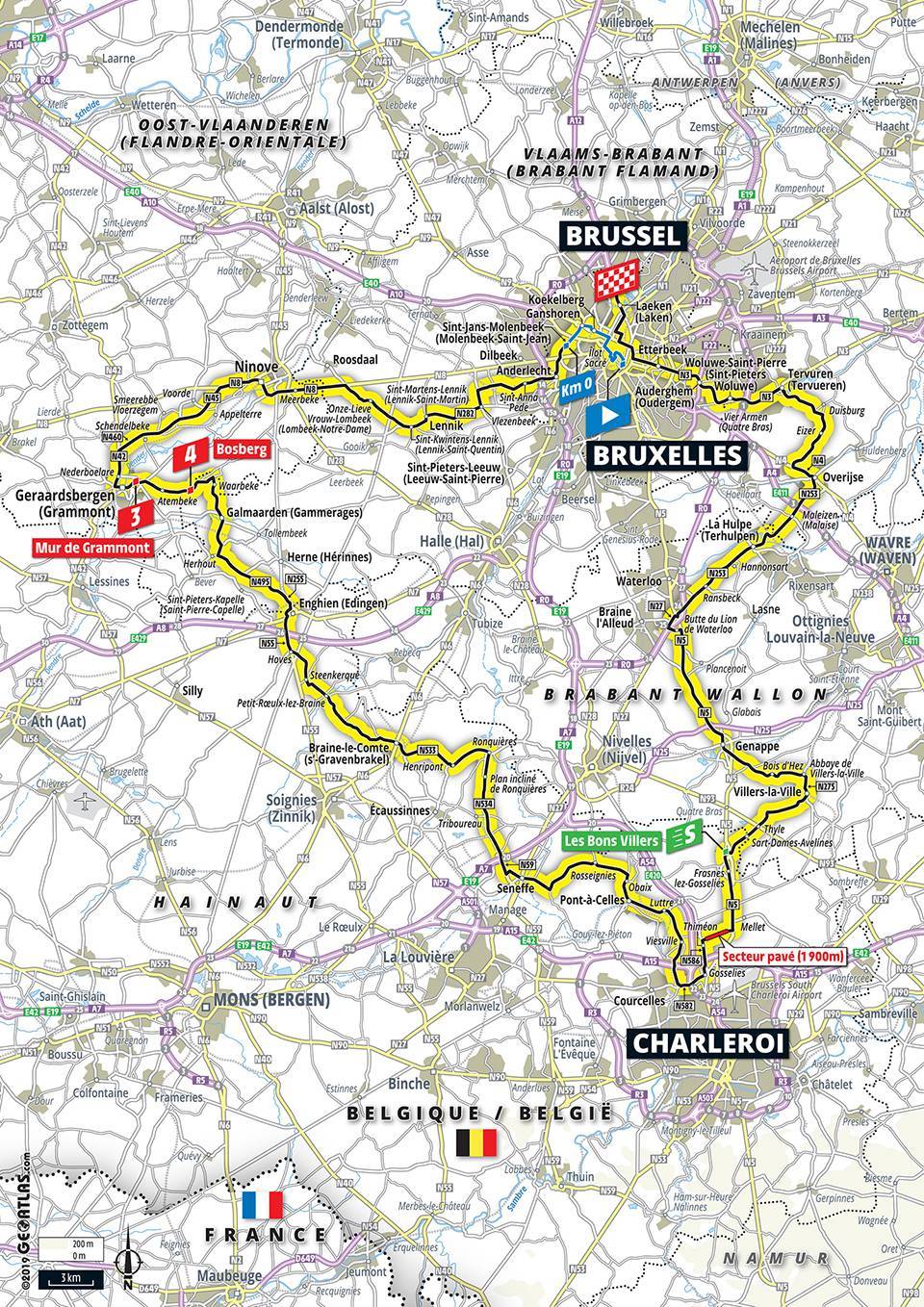 7月6日（土）第1ステージ　ブリュッセル〜ブリュッセル　194.5km