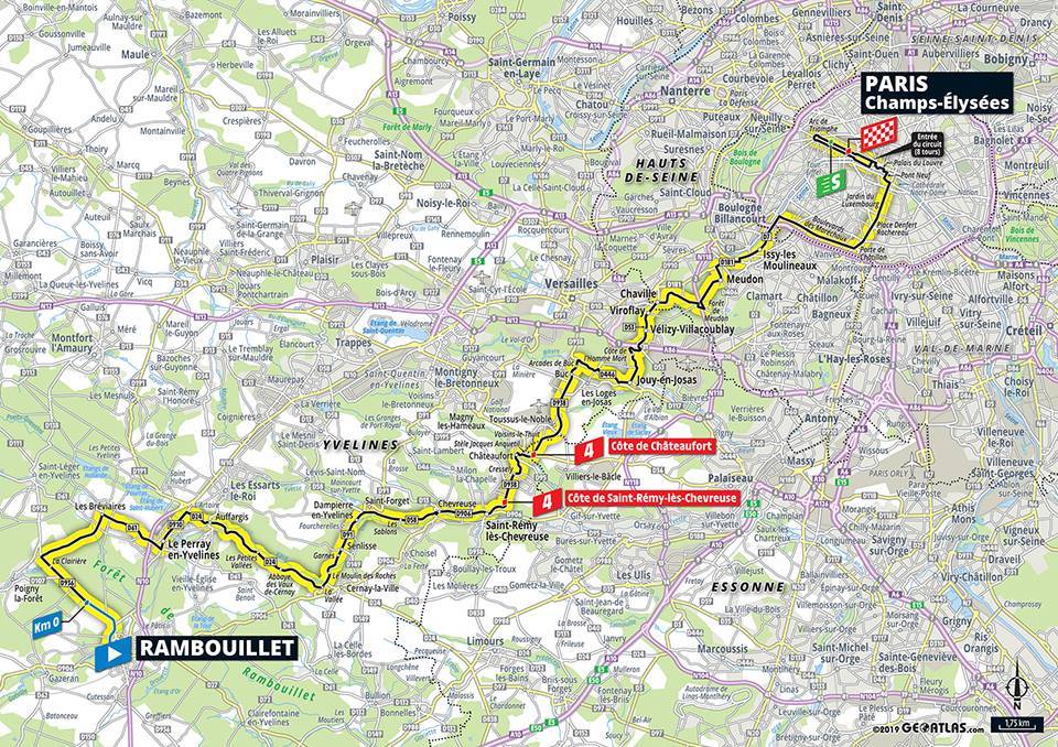 7月28日（日）第21ステージ　ランブイエ〜パリ・シャン＝ゼリゼ　128km