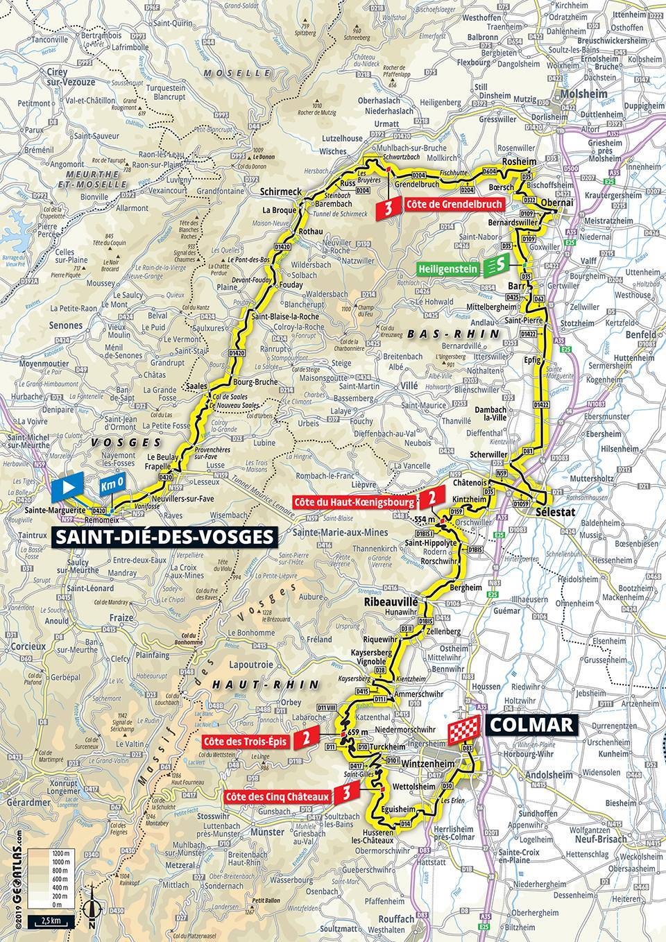 7月10日(水)第5ステージ サン・ディエ・デ・ヴォージュ〜コルマール 175.5km