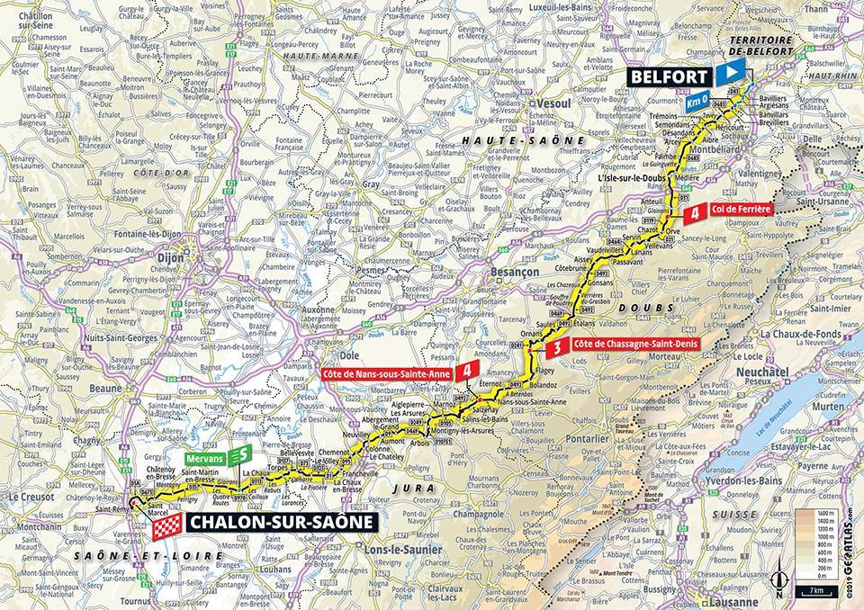 7月12日（金）第7ステージ　ベルフォール〜シャロン・シュル・ソーヌ　230km