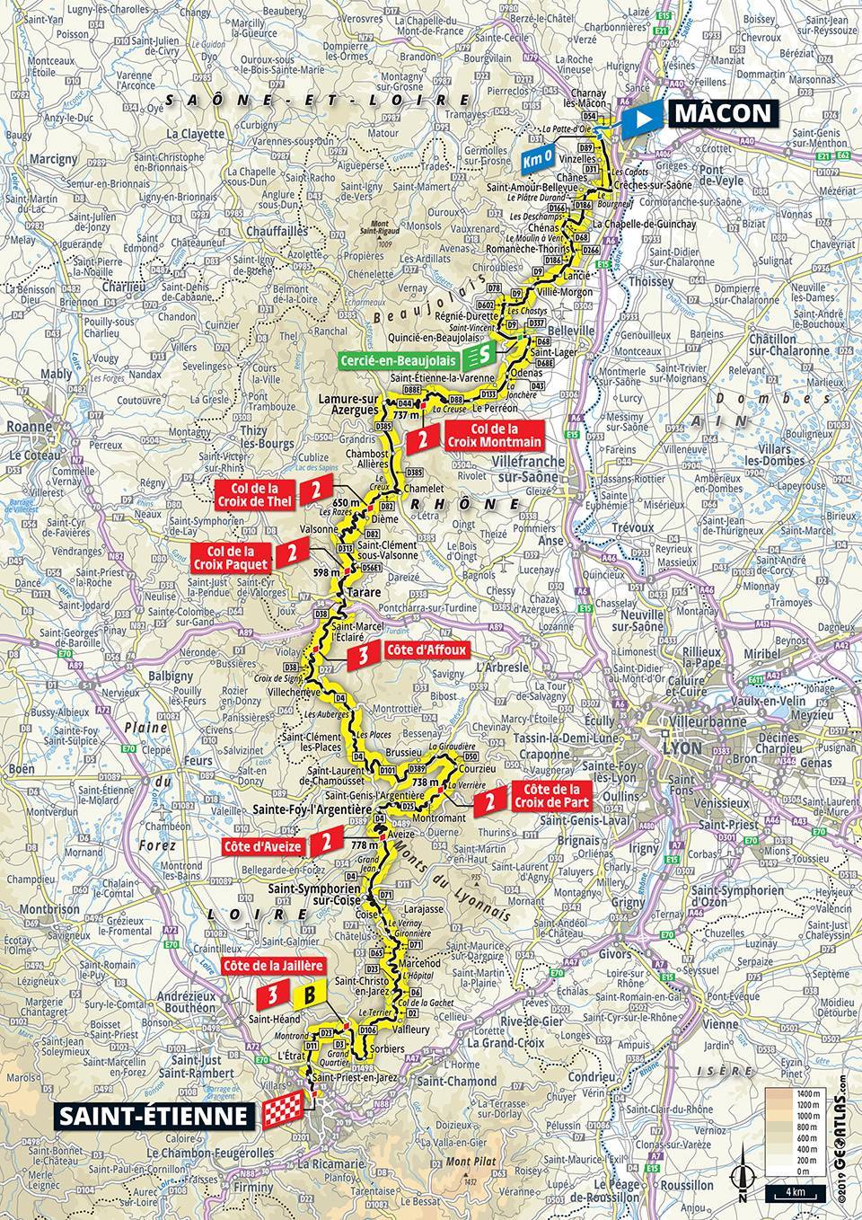 7月13日(土)第8ステージ マコン〜サン・テティエンヌ 200km