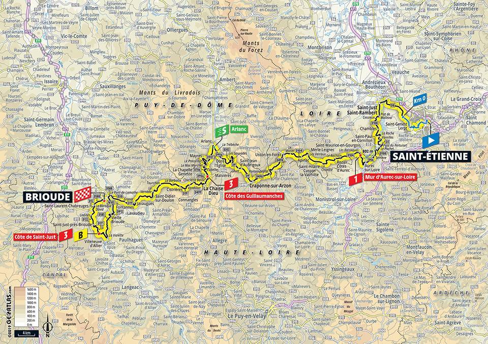 7月14日(日)第9ステージ サン・テティエンヌ〜ブリウド 170.5km