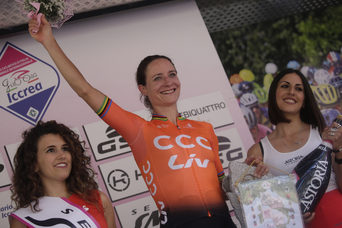 優勝したマリアンヌ・フォス(オランダ、CCC・リブ)