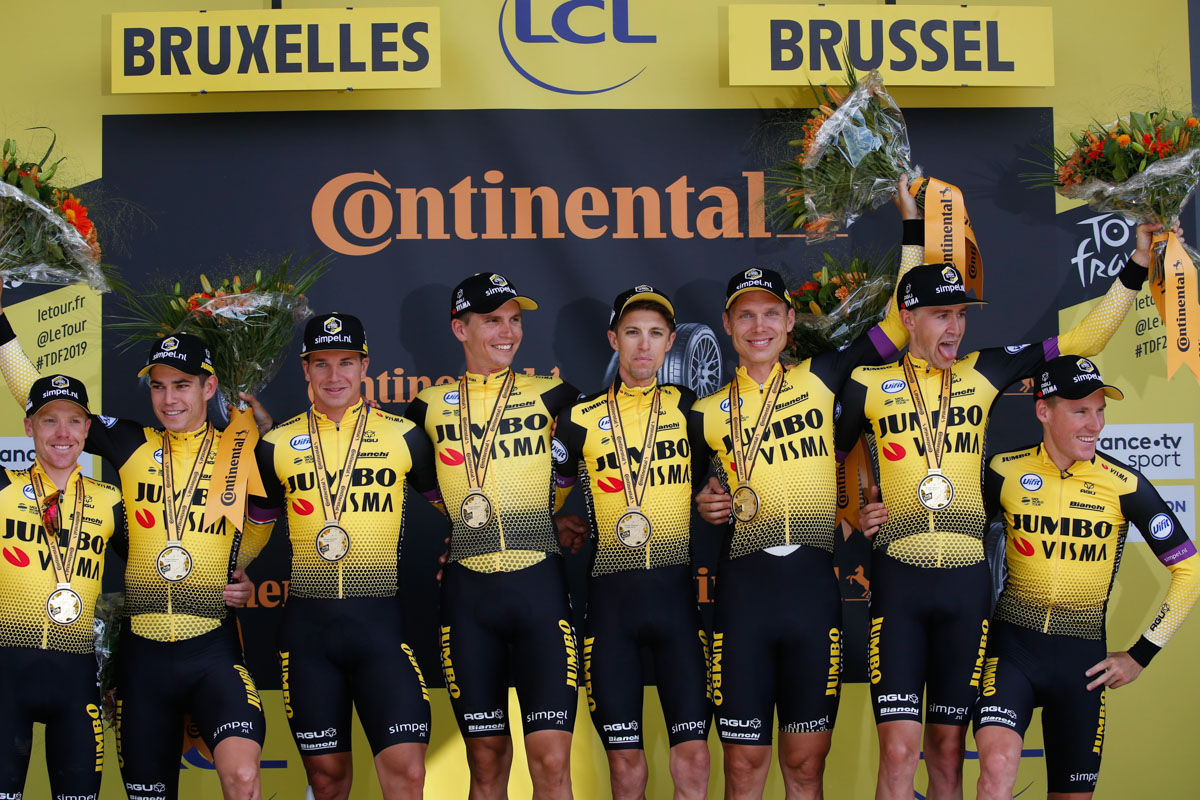 ツール・ド・フランスでステージ4勝を挙げたユンボ・ヴィズマ。今年も総合力のある布陣で参戦するはず