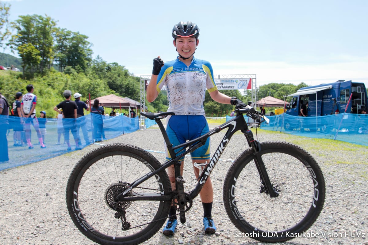 XCO女子エリート優勝の今井美穂（CO2bicycle）