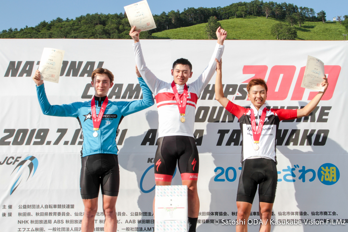 2019年のMTB全日本男子U23レースで2位となった北林