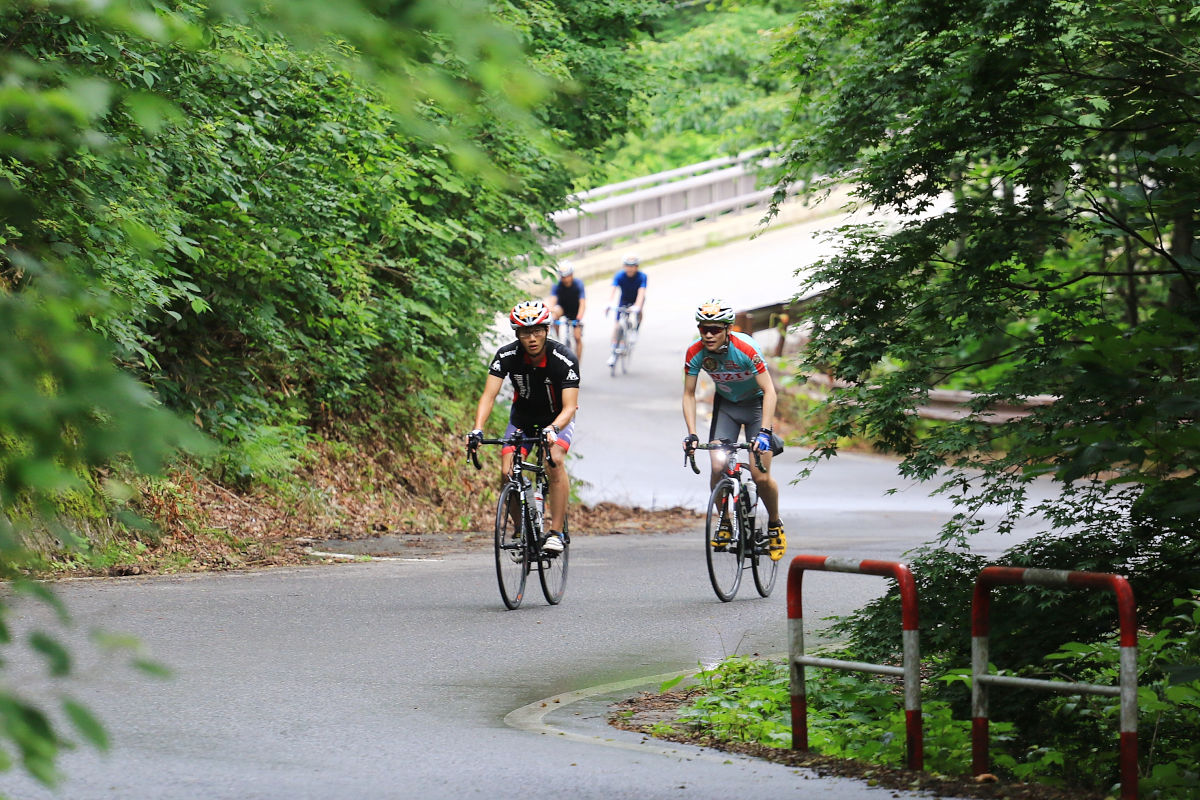 ラスト2kmの登りが参加者を苦しめる