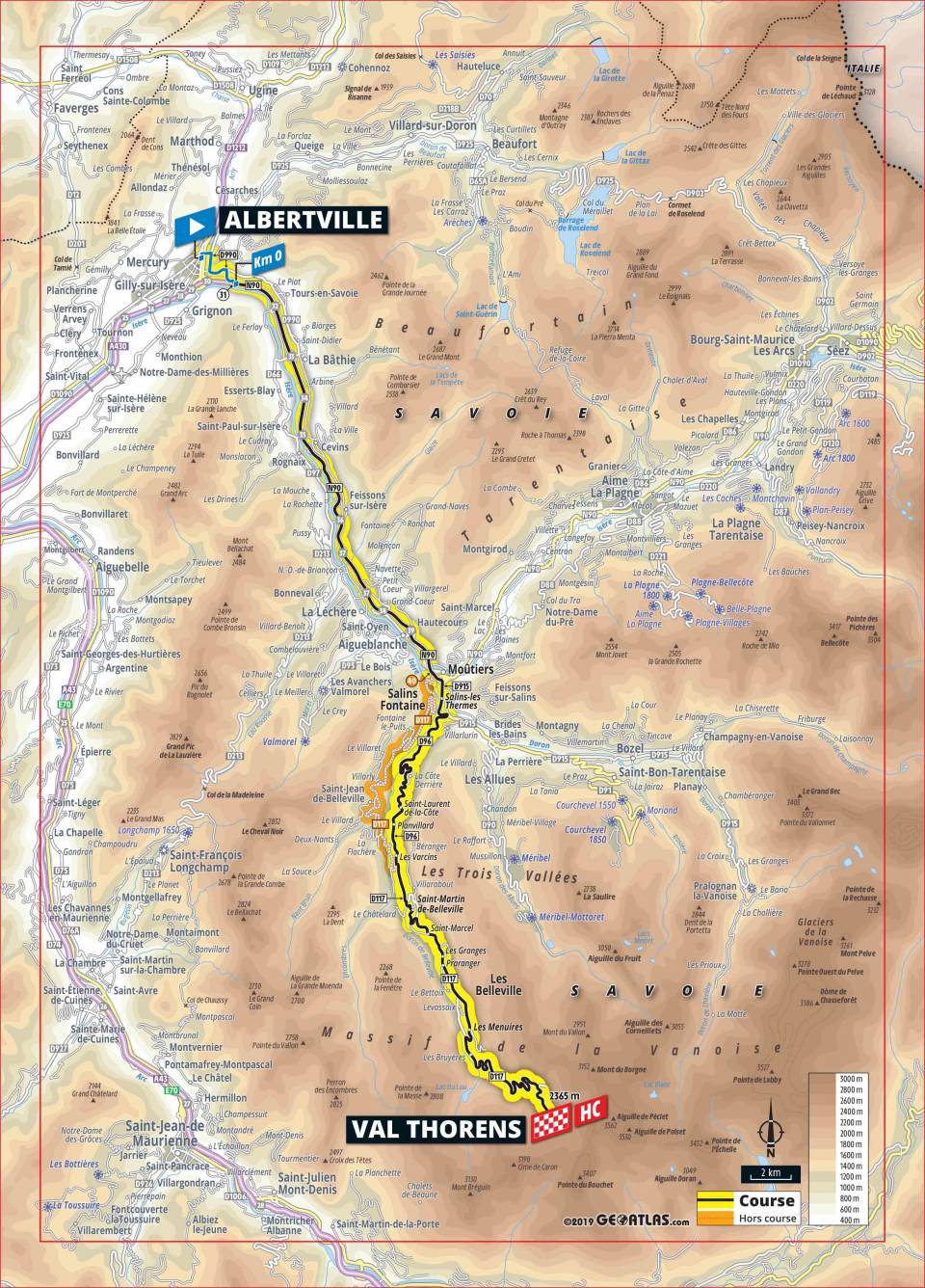 7月27日（土）第20ステージ　アルベールヴィル〜バル・トランス　59.5km