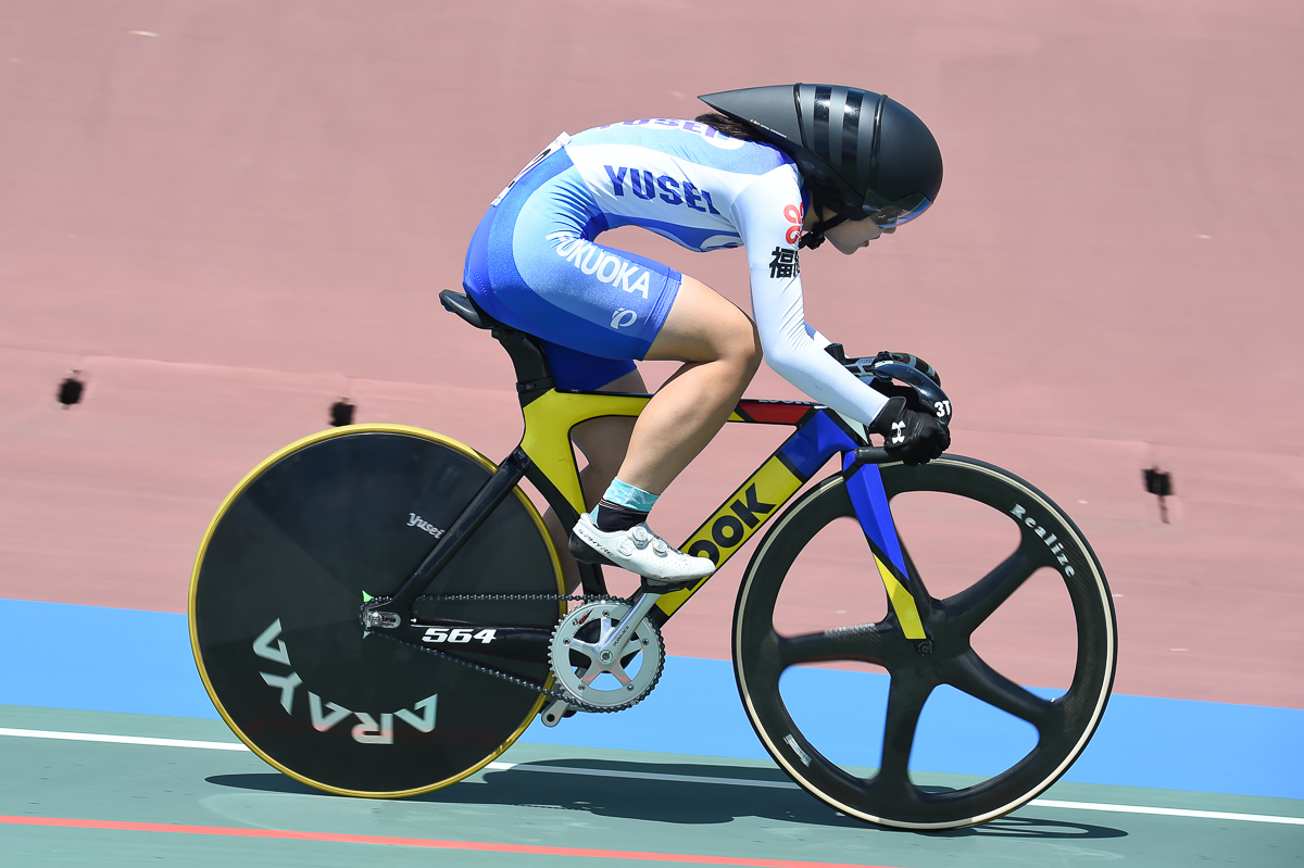 女子500mタイムトライアル2位　金田舞夏（祐誠高校）　37秒818