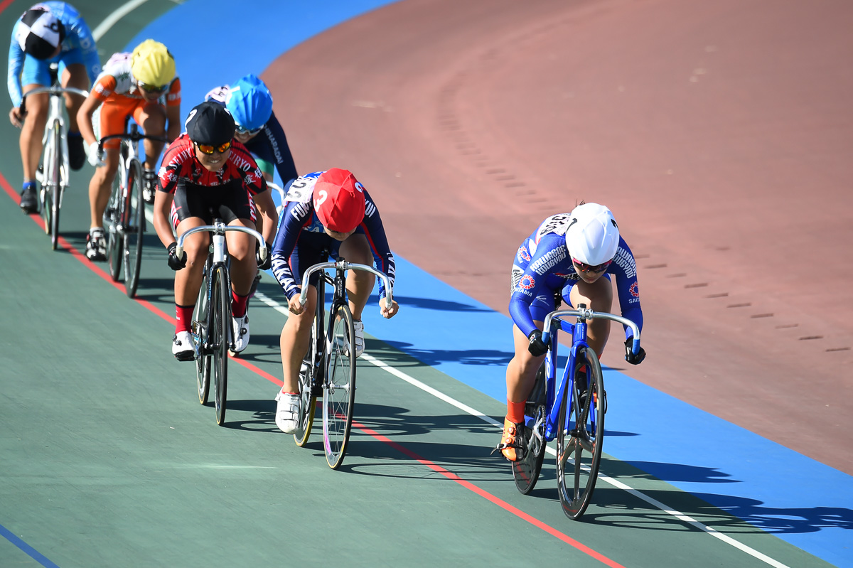 女子ケイリン予選　飯田風音（川越工業高校）が連覇に向けて1位で予選通過