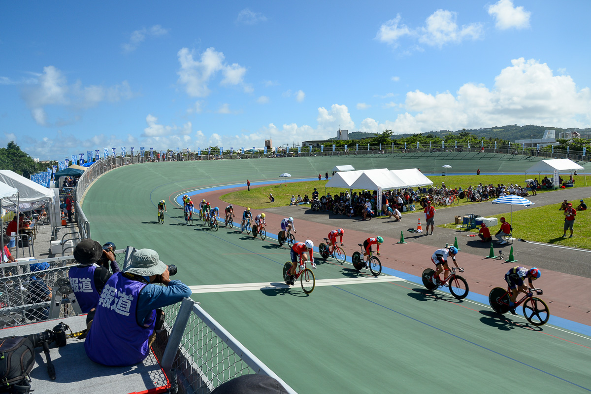 沖縄県総合運動公園で行われたインターハイトラック競技