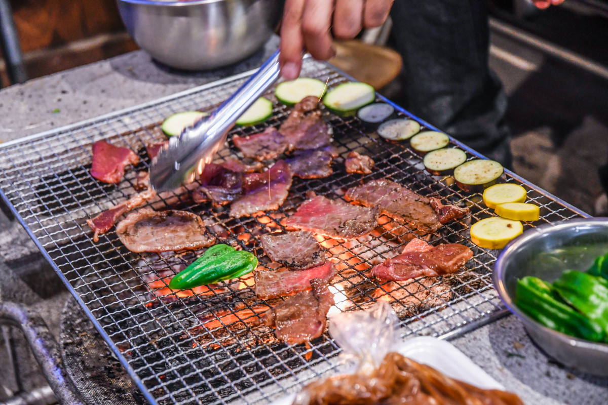 ジンギスカンなどの美味しいバーベキュー