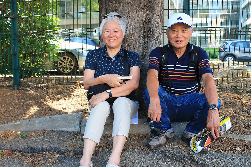 愛知県から観戦にいらした松久さんご夫婦