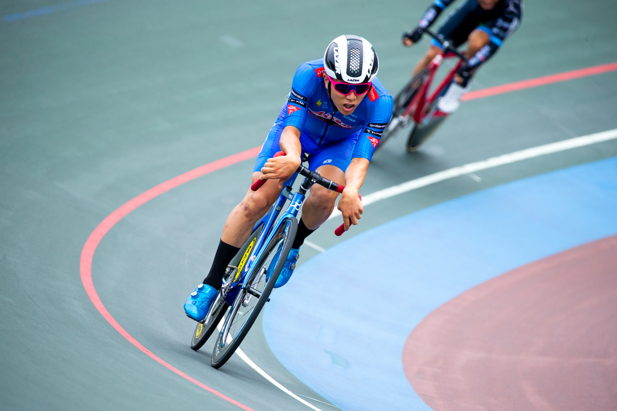 男子スクラッチ　終盤に単独で飛び出した渡邊翔太郎（TRACK TEAM AISAN）が優勝