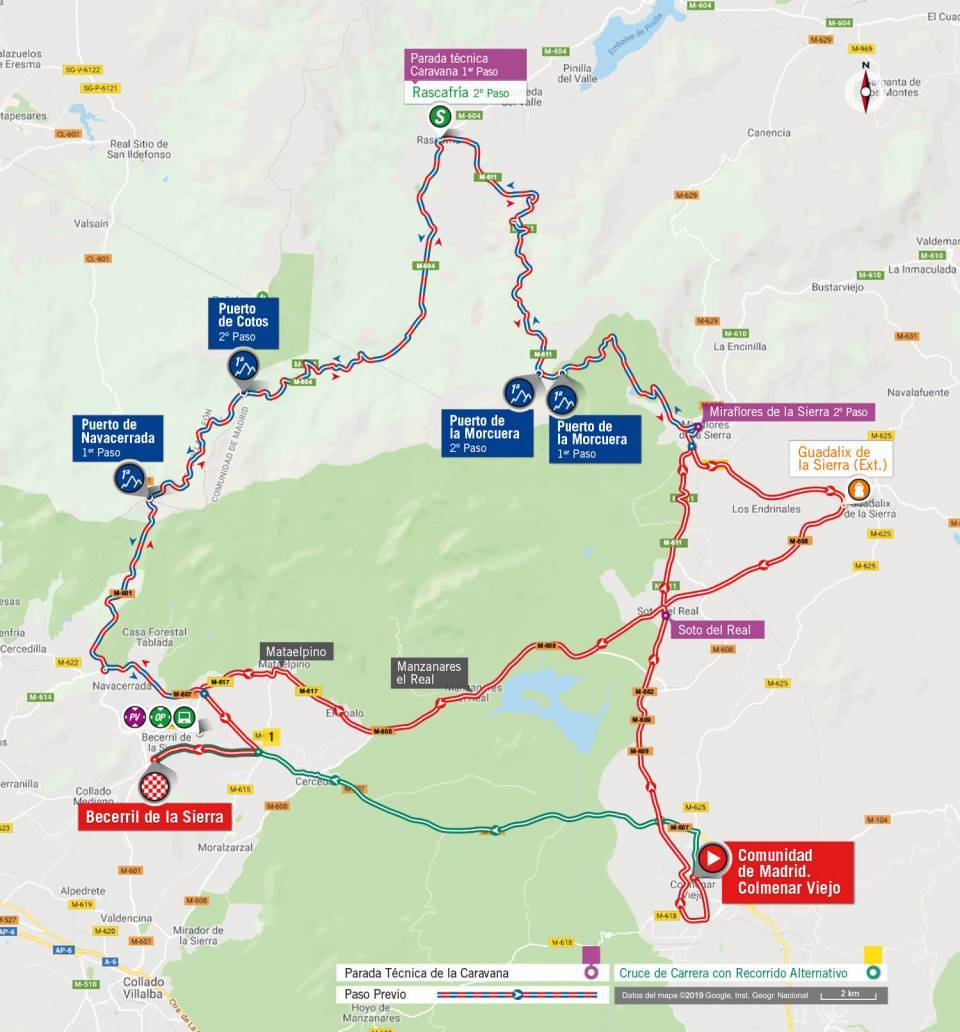 9月12日（木）第18ステージ　コムニダ・デ・マドリード〜ベセリル・デラ・シエラ　177.5km