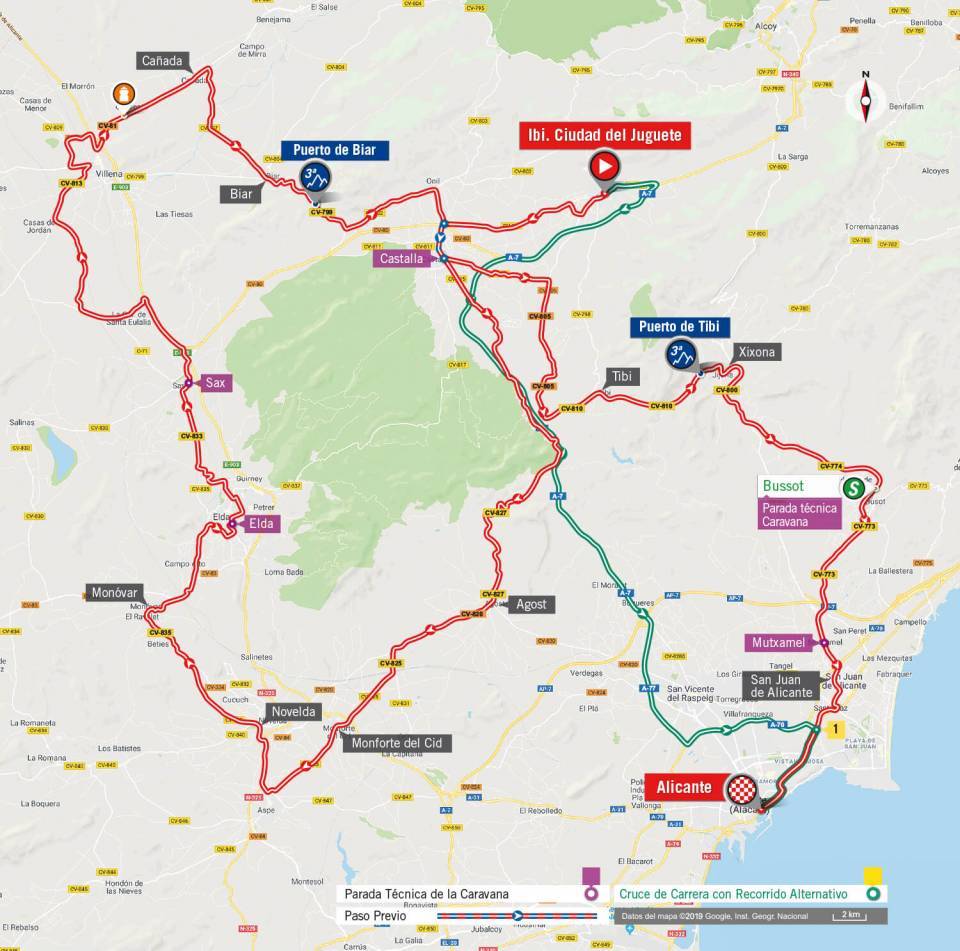 8月26日（月）第3ステージ　シウダー・デル・フグエテ〜アリカンテ　188km