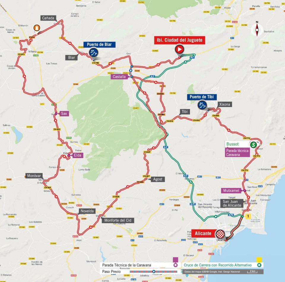 8月26日(月)第3ステージ シウダー・デル・フグエテ〜アリカンテ 188km