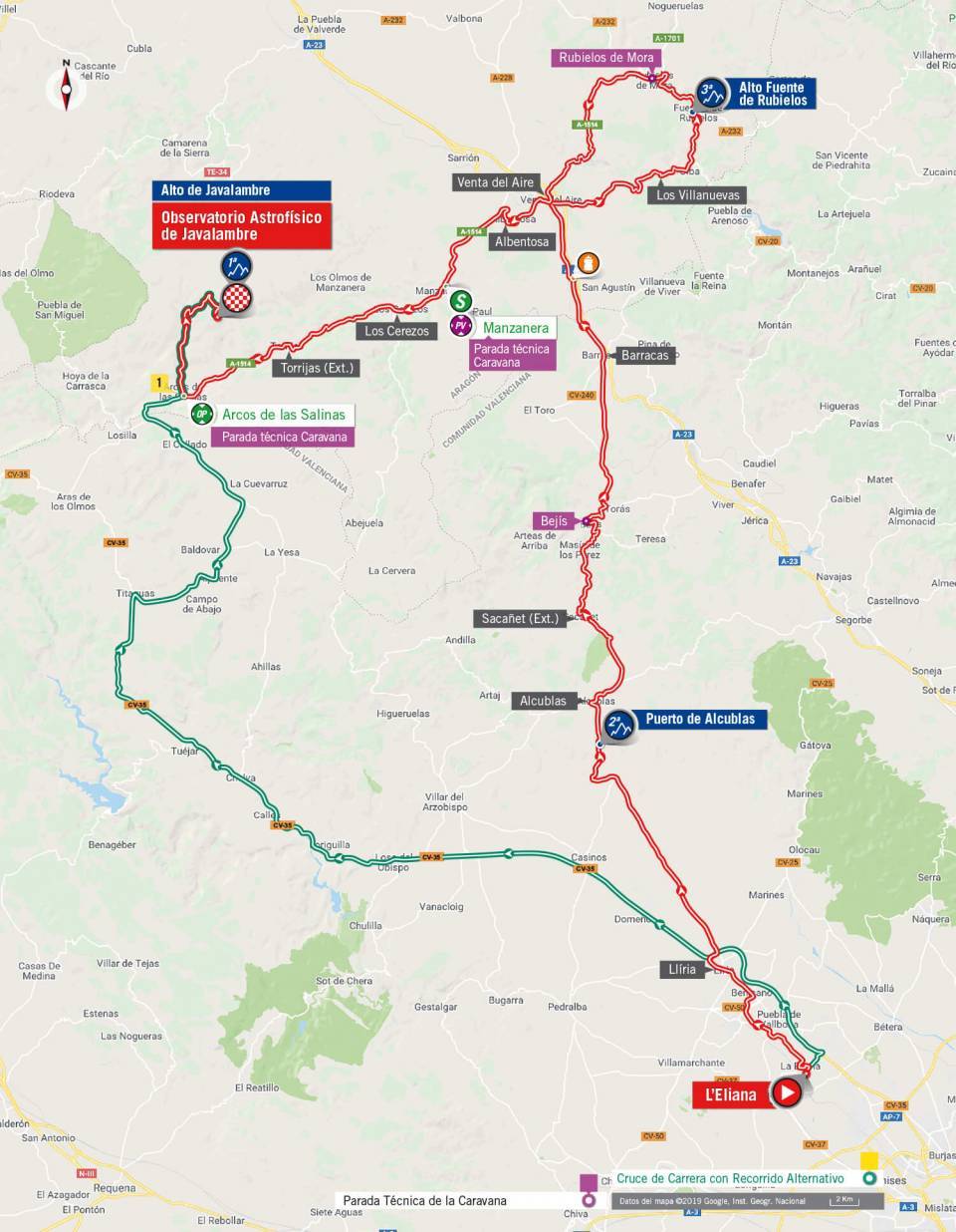 8月28日（水）第5ステージ　レリアナ〜ハバランブレ天文台　170.7km