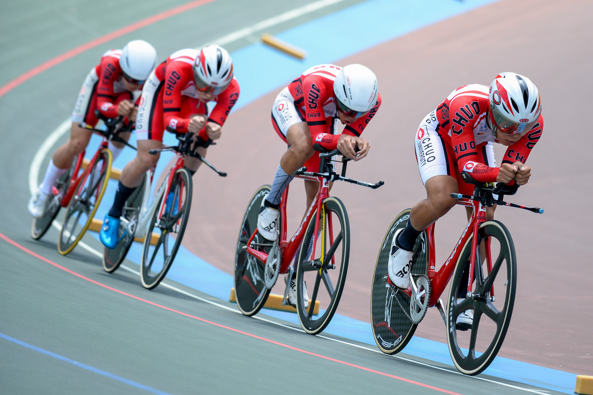 4kmチームパーシュート予選 1位 中央大学 4分11秒571